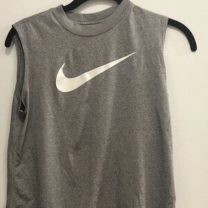 Nike Dri Fit Cut Off Shirt (MEDIUM GREY)